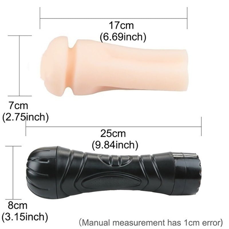 7 Vibrating Modes, Male Masturbator with Skin-Like Material