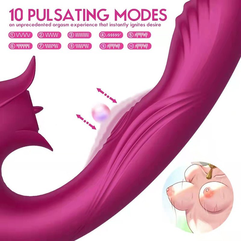 7 Mode Pulsating, Vibrating & Suction Female Vibrator