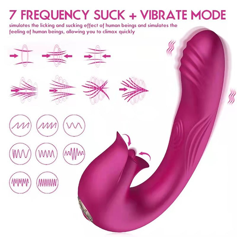 7 Mode Pulsating, Vibrating & Suction Female Vibrator