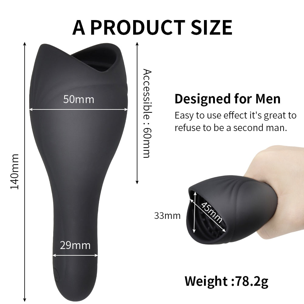 10 Mode Vibrating, Waterproof Male Masturbator