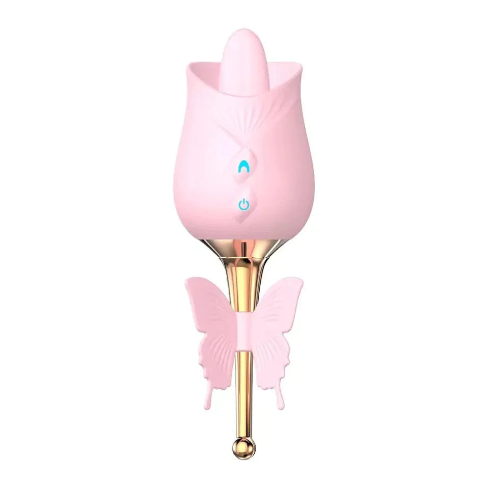 10 Mode Tongue Licking Rose Vibrator