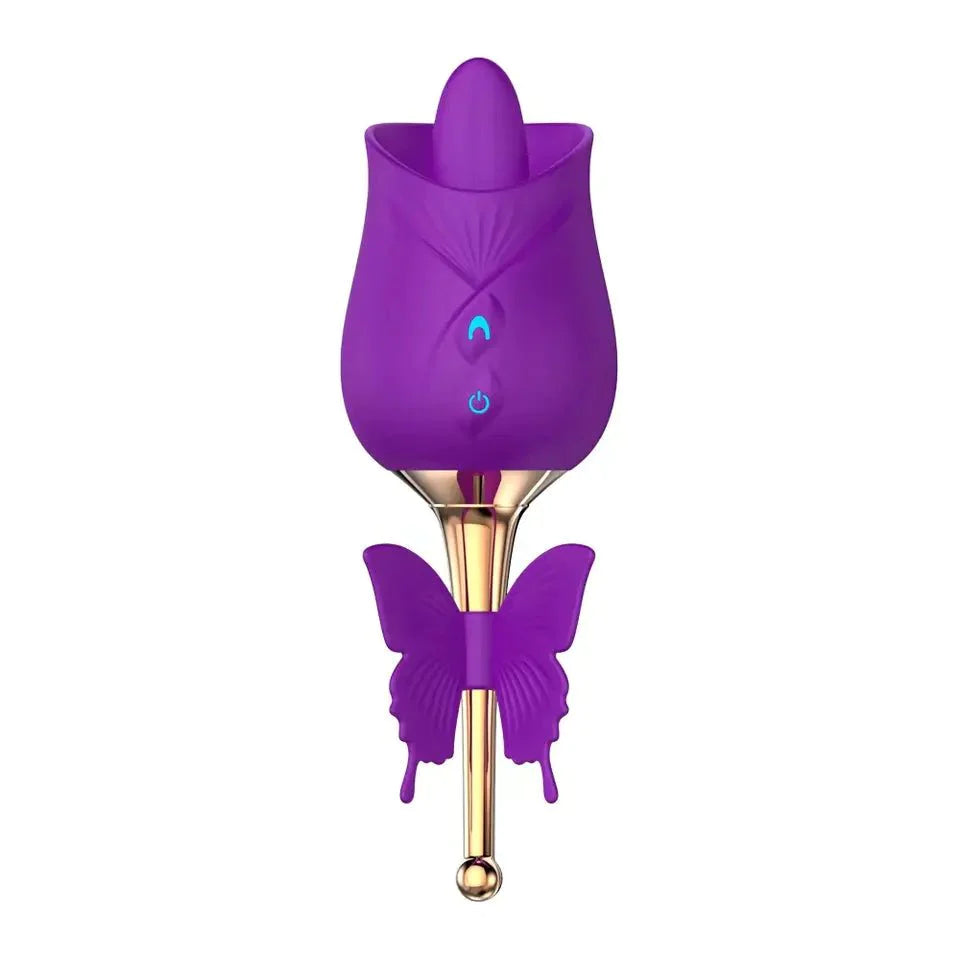 10 Mode Tongue Licking Rose Vibrator