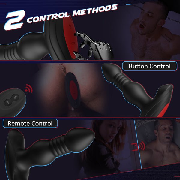 10 Vibrating Modes, Butt Plug With Remote Control