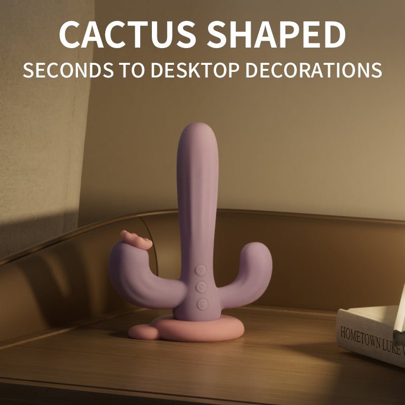 Cactus Pleasure Oasis: Suction + Vibrating Massage Wand