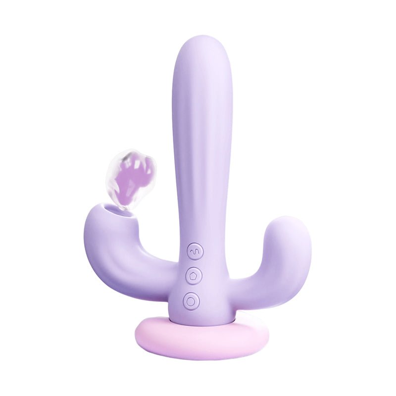 Cactus Pleasure Oasis: Suction + Vibrating Massage Wand