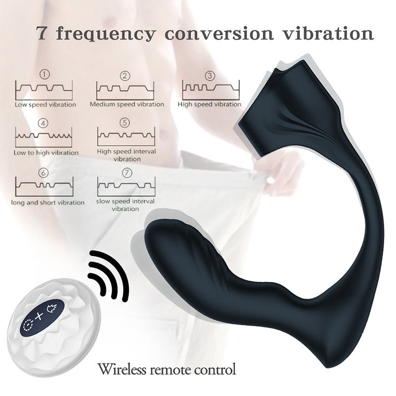 Prostate Massager: 7 Vibrational Modes & Heating Functionalities + Wireless Remote Control