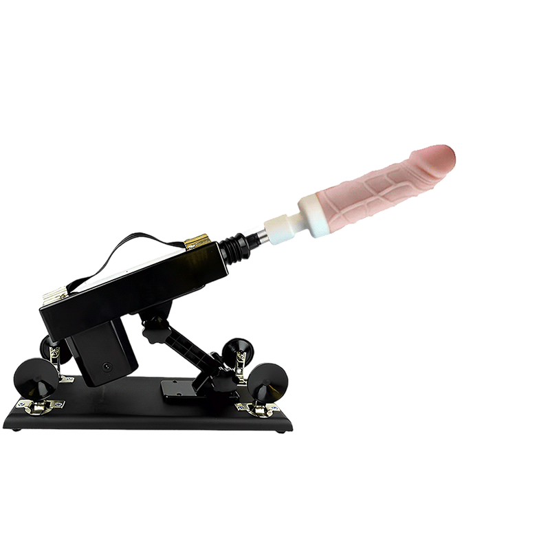 Thrusting Unisex Dildo Device + 6 Interchangeable Attachments