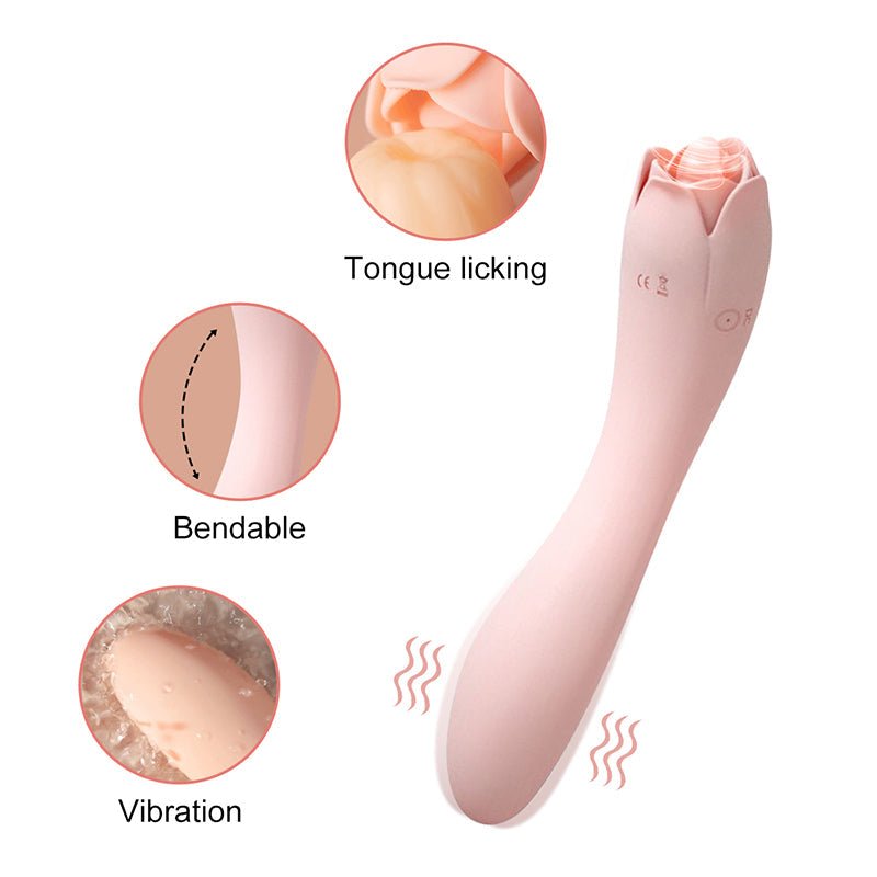 Rose Tongue Licking Vibrator